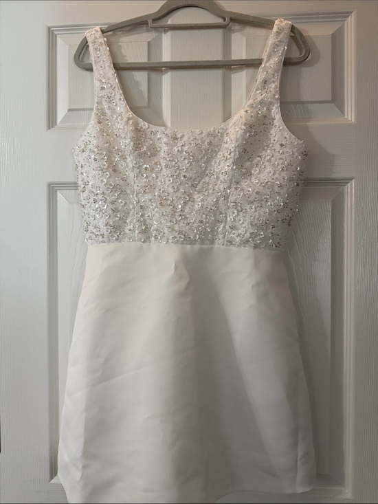 Lulus Dresses & Skirts - Lulu's White Beaded Mini Dress